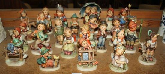 23 assorted Goebel figures